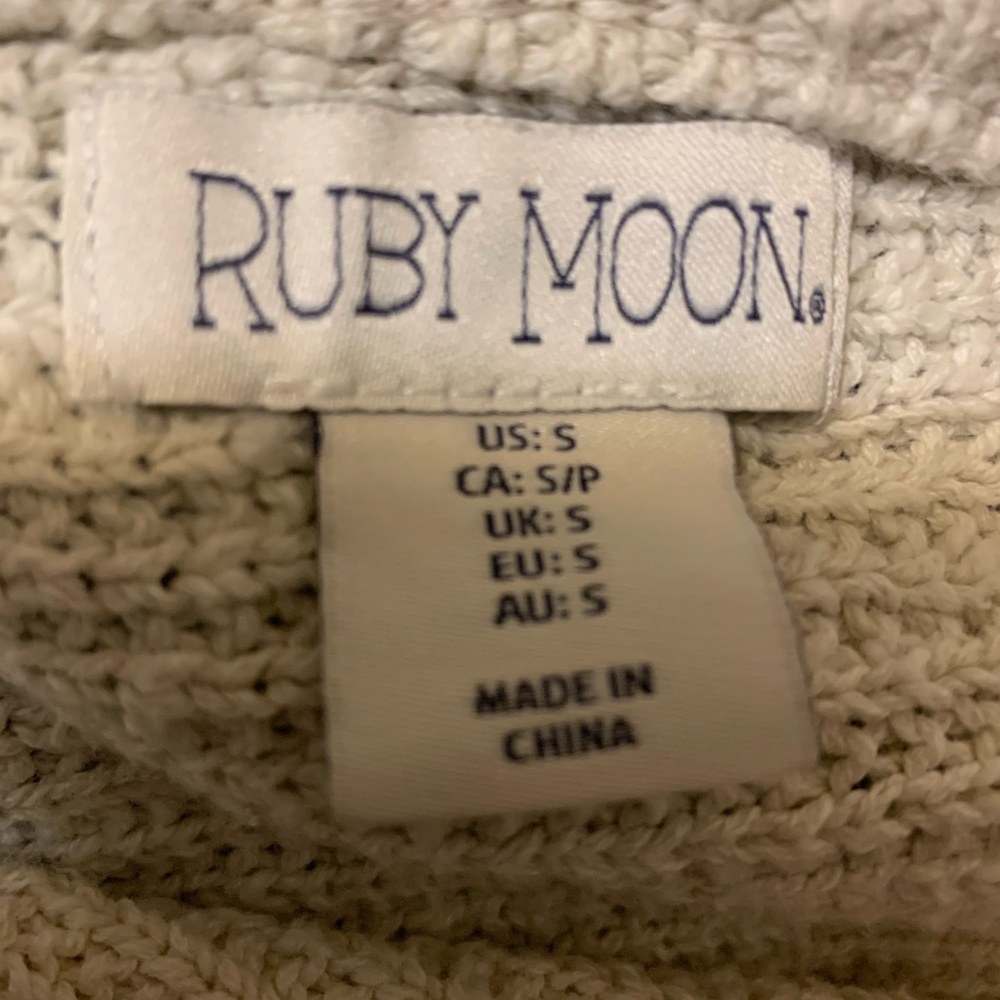 Ruby Moon women’s size small 100% cotton sweater - Picture 3 of 3